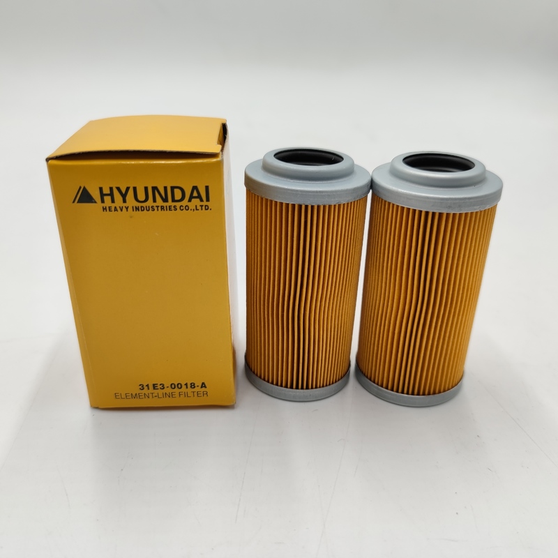 ISO9001:2008 Certified Excavator Hydraulic Fluid Filter with 99% Filtration Efficiency and 3 Months Warranty for Wide Temperature Range